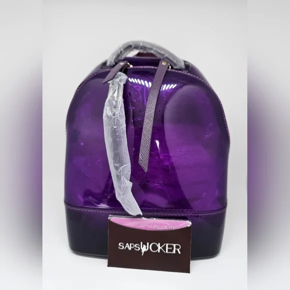 NWT Betsey Johnson Purple Cream Backpack Only Love Letters W/ zip pouch LBCHARLI Betsey Johnson Kitsch Love Letters Only Medium Backpack  main image 2